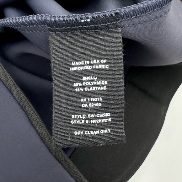 Helmut Lang Navy Stretch Crop Mini Flare Pant - Picture 9 of 9